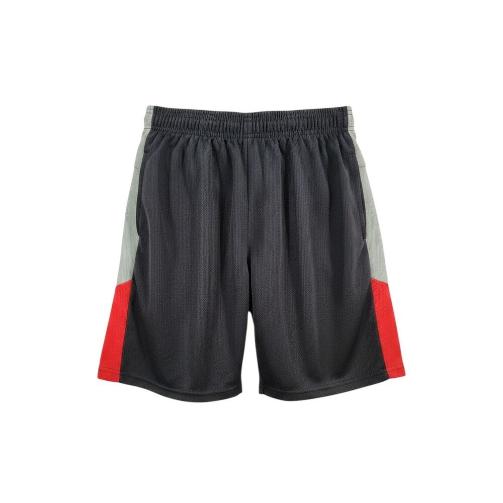 Zone Pro Athletic Shorts Mens M Black Gray Red Basketball Training Performance